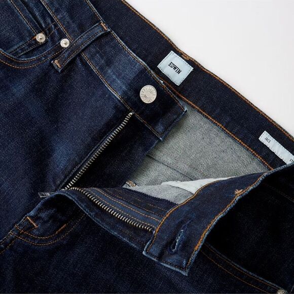 EDWIN Men’s Jace Slim Straight Leg Jeans in the Size 31X32 in Icon Blue Color - Picture 8 of 14